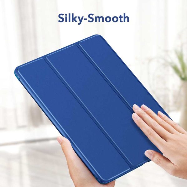 iPad 9th Gen 2021 Rebound Slim Case with Flexible TPU Back & Rubberized Cover - Blue also for iPad 8th Gen / iPad 7th Gen 2019 - Image 3