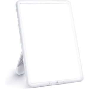 TaoTronics Light Therapy Lamp, Ultra-Thin UV-Free 10000 Lux Therapy Light, Timer Function, Adjustable Brightness for a Happy Life - TT-CL016