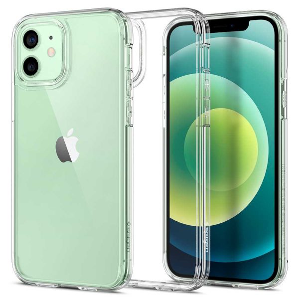 Apple iPhone 12 / iPhone 12 Pro Ultra Hybrid TPU + PC Case by Spigen - ACS01702 - Crystal Clear - Image 3