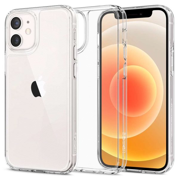 title_ip12mini_qh_02 Apple iPhone 12 mini Quartz Hybrid Tempered Glass Case by Spigen - ACS01748 - Crystal Clear - Image 3