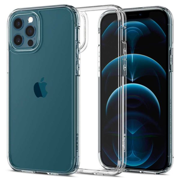 Apple iPhone 12 / iPhone 12 Pro Ultra Hybrid TPU + PC Case by Spigen - ACS01702 - Crystal Clear - Image 2