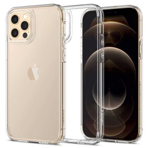 Apple iPhone 12 / iPhone 12 Pro Ultra Hybrid TPU + PC Case by Spigen - ACS01702 - Crystal Clear