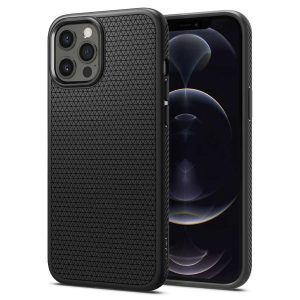 Apple iPhone 12 Pro Max Liquid Air Case by Spigen - ACS01617 - Matte Black