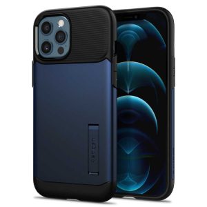 Apple iPhone 12 Pro Max Slim Armor Case by Spigen - ACS01481 - Navy Blue