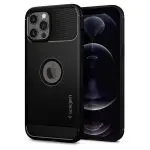 Apple iPhone 12 Pro Max Rugged Armor Case by Spigen - ACS01616 - Matte Black