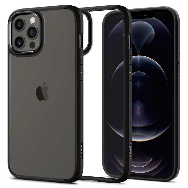Apple iPhone 12 Pro Max Ultra Hybrid TPU + PC Case by Spigen - ACS01619 - Matte Black - Image 1
