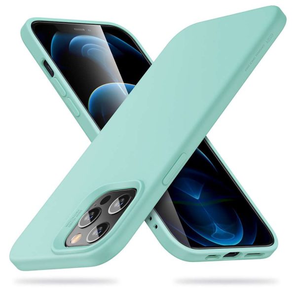 Apple iPhone 12 / iPhone 12 Pro Cloud Super Soft Case by ESR - Mint Green - Image 4