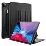 iPad Pro 12.9 2020 Sentry Stand Case for iPad Pro 12.9" 2020 & 2018 [9 Convenient Stand Angles with Strong Magnet for Hanging] [Rugged Protective Cover with Pencil Holder] [Auto Sleep/Wake] – Black