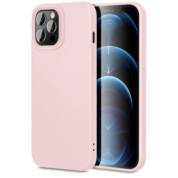 Apple iPhone 12 / iPhone 12 Pro Cloud Super Soft Case by ESR - Pink Sand - Image 1