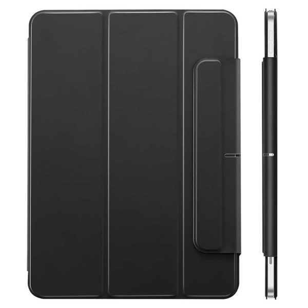 iPad Air 5 2022 /iPad Air 4 2020 Rebound Magnetic Smart Case Convenient Magnetic Attachment Supports Pencil Pairing & Charging - Black - Image 6
