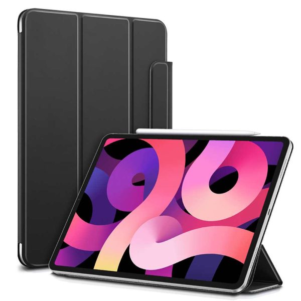 iPad Air 5 2022 /iPad Air 4 2020 Rebound Magnetic Smart Case Convenient Magnetic Attachment Supports Pencil Pairing & Charging - Black - Image 8