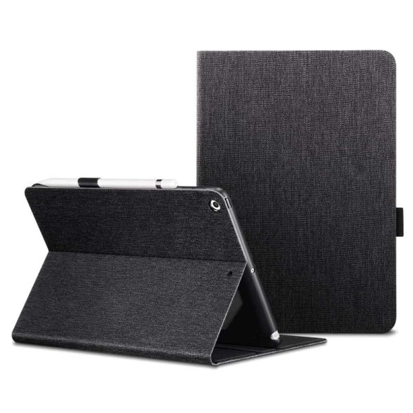 iPad 9th Gen 2021 Urban Premium Folio Case Book Cover Design, Multi-Angle Stand also for iPad 8th Gen / iPad 7th Gen 2019 - Black - Image 3