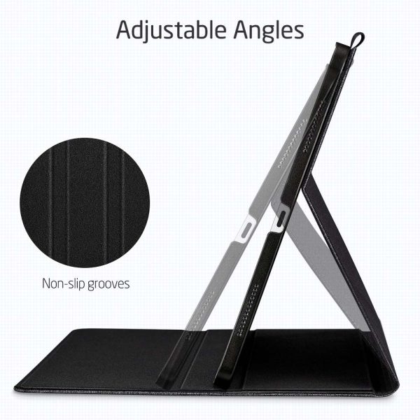 iPad Pro 11" 2020 Urban Premium Folio Case Book Cover Design, Multi-Angle Stand also for iPad Pro 11" 2018 - Black - Image 4