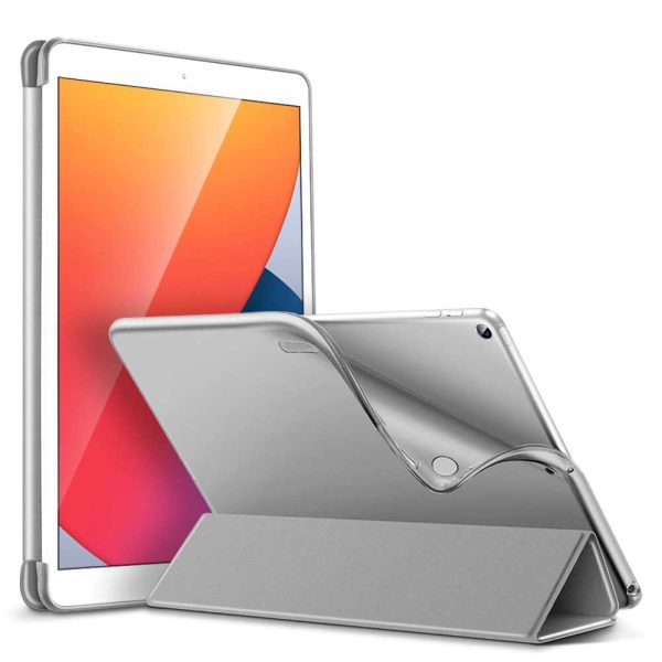 iPad 9th Gen 2021 Rebound Slim Case with Flexible TPU Back & Rubberized Cover - Silver Gray also for iPad 8th Gen / iPad 7th Gen 2019 - Image 5