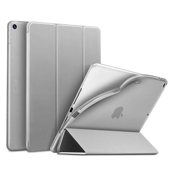 iPad 9th Gen 2021 Rebound Slim Case with Flexible TPU Back & Rubberized Cover - Silver Gray also for iPad 8th Gen / iPad 7th Gen 2019 - Image 4