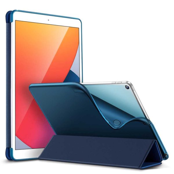 iPad 9th Gen 2021 Rebound Slim Case with Flexible TPU Back & Rubberized Cover - Blue also for iPad 8th Gen / iPad 7th Gen 2019 - Image 4
