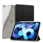 iPad Air 5 2022 /iPad Air 4 2020 Rebound Slim Case with Flexible TPU Back & Rubberized Cover - Frosted Black