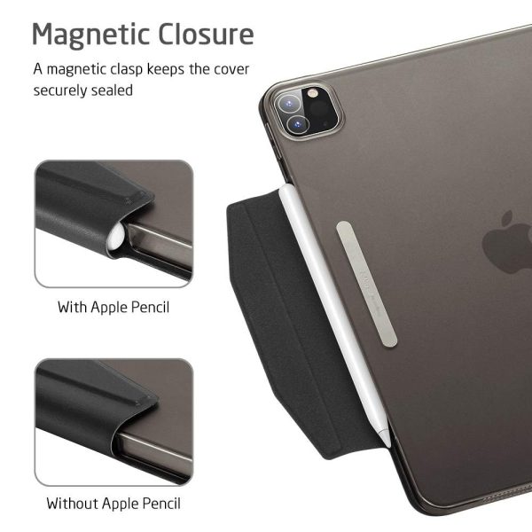 iPad Pro 12.9 2020 Ascend Trifold Hard Smart Case by ESR - Black also for iPad Pro 12.9 2018 - Image 4