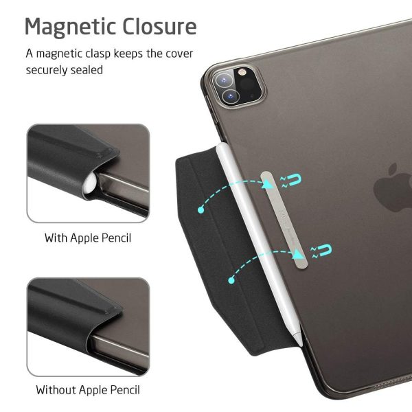 iPad Pro 12.9 2020 Ascend Trifold Hard Smart Case by ESR - Black also for iPad Pro 12.9 2018 - Image 5