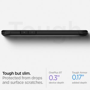 OnePlus 8T Case Tough Armor Black by Spigen ACS02062 - Image 5