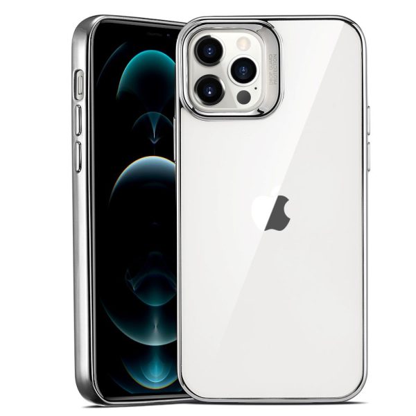12 Pro晶耀-银 Apple iPhone 12 / 12 Pro Halo Colored Soft Case by ESR - Silver - Image 1
