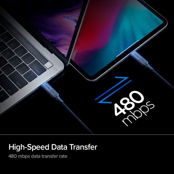 USB C to USB C Power Delivery 3 feet 100W Cable for iPad Air 4th Gen, Galaxy Note 20/Note 20 Ultra/S20/S20+/S20 Ultra/Z Fold 2 - 000CB24746 - Black - Image 4