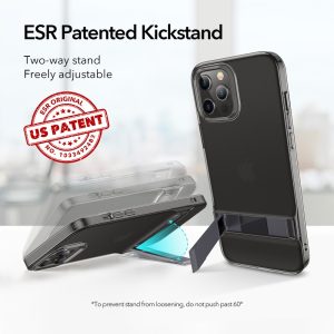 Apple iPhone 12 / iPhone 12 Pro Air Shield Boost Kickstand Case - Black - Image 13
