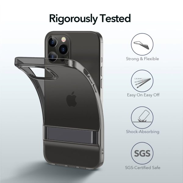 Apple iPhone 12 / iPhone 12 Pro Air Shield Boost Kickstand Case - Black - Image 7