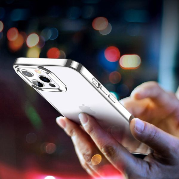KF8-银 Apple iPhone 12 / 12 Pro Halo Colored Soft Case by ESR - Silver - Image 5