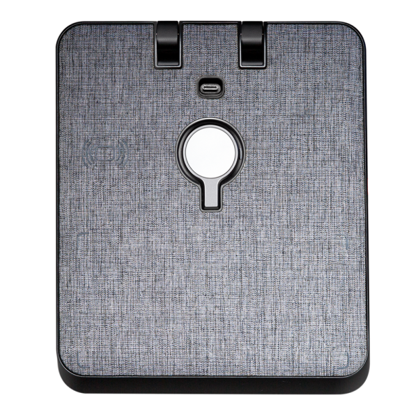 Air Omni Lite 6 in 1 Wireless Charger with 18W Fast Charging Ports, Position Free Charging, Apple Watch Mount compatible with Travel Pouch by PITAKA - Gray Cloth Weave - Image 2