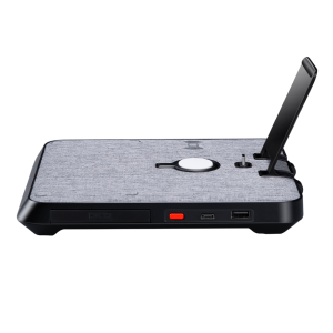 Air Omni Lite 6 in 1 Wireless Charger with 18W Fast Charging Ports, Position Free Charging, Apple Watch Mount compatible with Travel Pouch by PITAKA - Gray Cloth Weave - Image 9