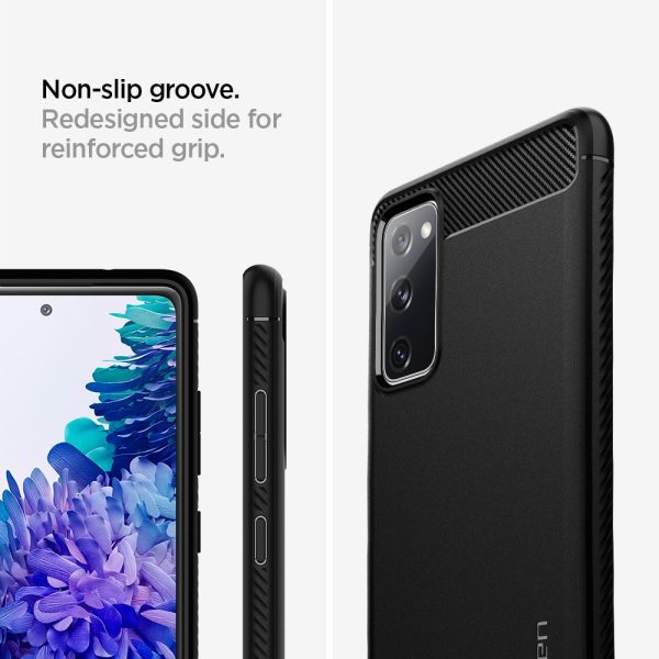 Galaxy S20 FE Rugged Armor Case by Spigen ACS01847 - Matte Black - Image 3