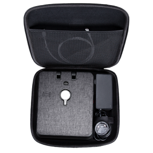 Air Omni Lite 6 in 1 Wireless Charger with 18W Fast Charging Ports, Position Free Charging, Apple Watch Mount compatible with Travel Pouch by PITAKA - Gray Cloth Weave - Image 6
