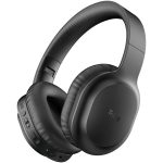 Tribit QuietPlus 50 Bluetooth Headphones, Active Noise Cancelling Headphones with 30H Playtime, Bluetooth 5.0, Hi-Fi Stereo and Soft Earpads, Built-in CVC8.0 Mics, Foldable for Travel/Home/Office - Black