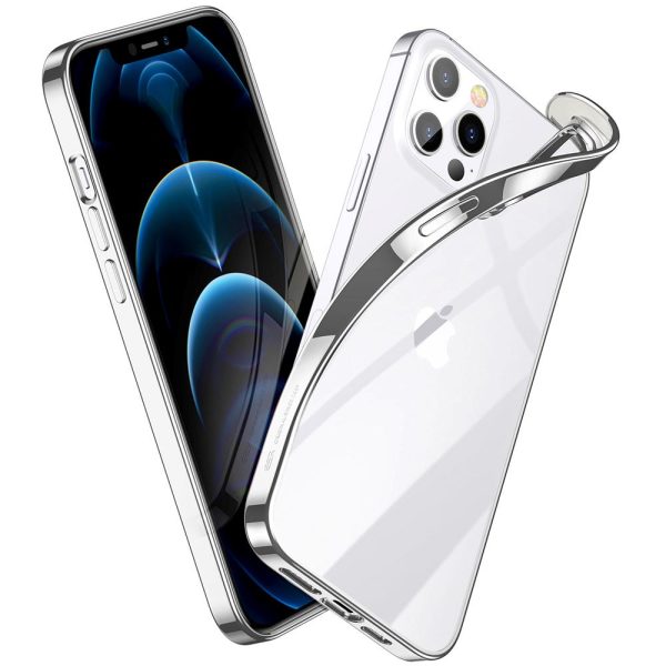 主图2-银 Apple iPhone 12 / 12 Pro Halo Colored Soft Case by ESR - Silver - Image 3