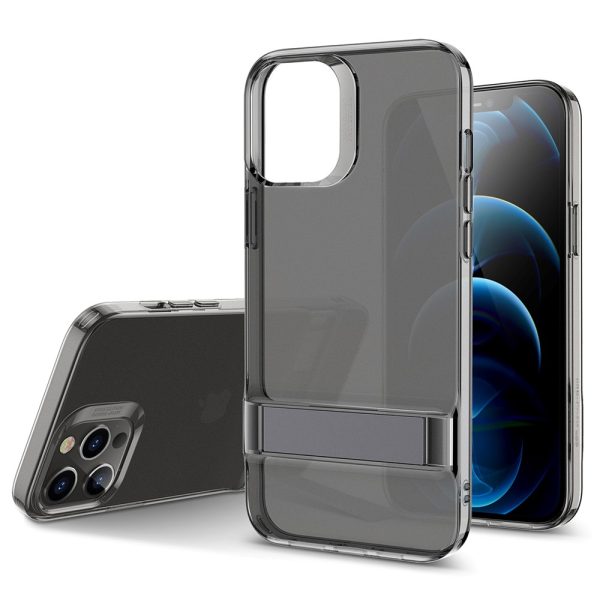 Apple iPhone 12 / iPhone 12 Pro Air Shield Boost Kickstand Case - Black - Image 1
