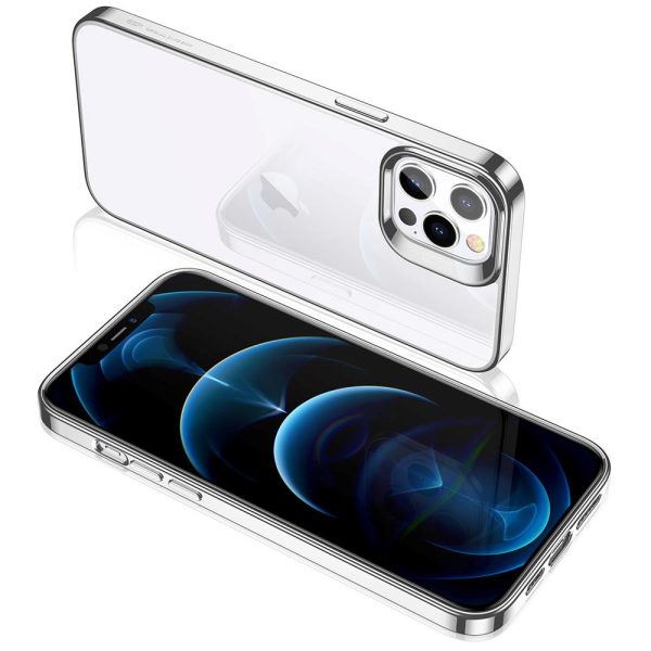 主图3-银 Apple iPhone 12 / 12 Pro Halo Colored Soft Case by ESR - Silver - Image 2