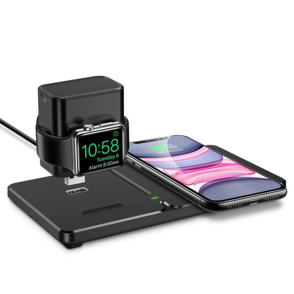 ESR 2 in 1 Wireless Charging Station [Detachable Smartwatch Charging Stand] [15W Qi Fast Charger] Dual Wireless Charging Station Compatible with iPhone 12 - Image 3