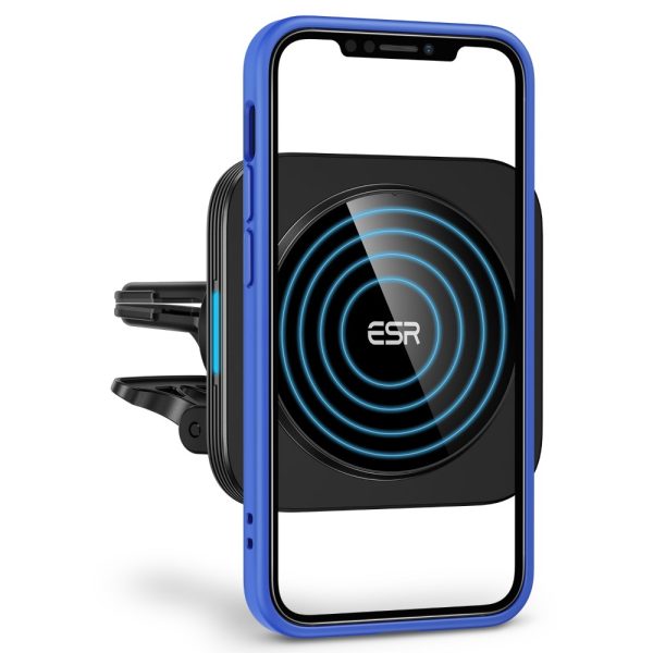 ESR HaloLock Wireless Car Charger MagSafe Compatible Magnetic Attachment and Alignment Secure Air Vent Clamp for iPhone 12/12 Pro/12 mini/12 Pro Max – Black - Image 5
