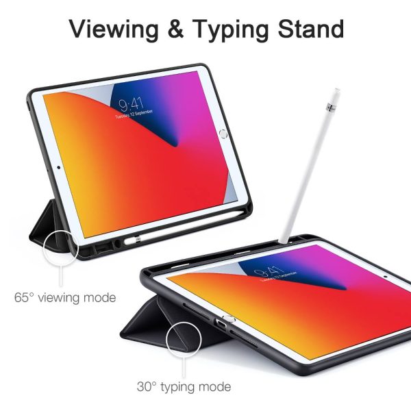 iPad 9th Gen 2021 Rebound Pencil Case with Pencil Holder also for iPad 8th Gen / iPad 7th Gen 2019 - Black - Image 9