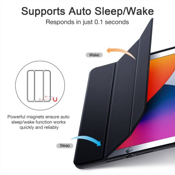 iPad 9th Gen 2021 Rebound Pencil Case with Pencil Holder also for iPad 8th Gen / iPad 7th Gen 2019 - Black - Image 4