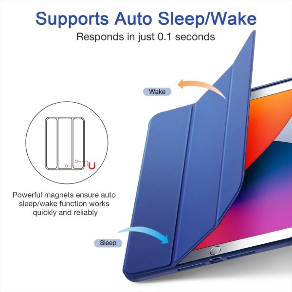 iPad 9th Gen 2021 Rebound Pencil Case with Pencil Holder also for iPad 8th Gen / iPad 7th Gen 2019 - Navy Blue - Image 3