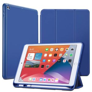 iPad 9th Gen 2021 Rebound Pencil Case with Pencil Holder also for iPad 8th Gen / iPad 7th Gen 2019 - Navy Blue