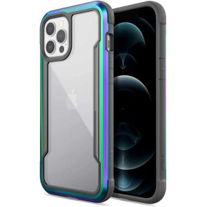 iPhone 12 Pro Max Raptic Shield Shock Absorbing Protection, Durable Aluminum Frame, 10ft Drop Tested - Iridiscent