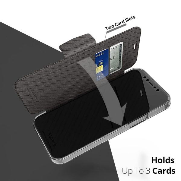Apple iPhone 12 / iPhone 12 Pro Raptic Engage Folio Flip Case - Black - Image 3