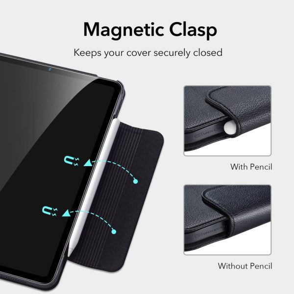 iPad Air 5 2022 /iPad Air 4 2020 Director Business Leather Folio Case by ESR - Brown - Image 9