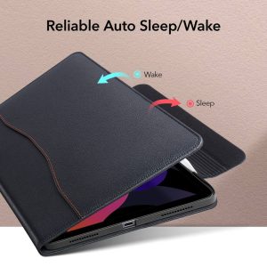 iPad Air 5 2022 /iPad Air 4 2020 Director Business Leather Folio Case by ESR - Black - Image 8