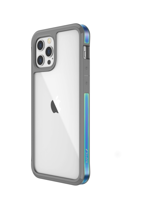 iPhone 12 / iPhone 12 Pro Raptic Edge Shock Absorbing Protection, Durable Aluminum Frame, 10ft Drop Tested - Iridiscent - Image 4