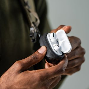 Raptic Journey Series, Apple AirPods Pro Case - Soft Silicone and Scratch Resistant TPU Protective Case - Black - Image 6