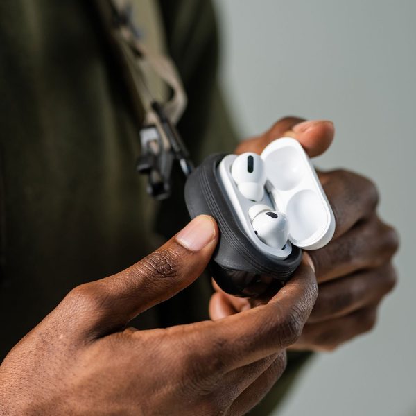 Raptic Journey Series, Apple AirPods Pro Case - Soft Silicone and Scratch Resistant TPU Protective Case - Black - Image 6